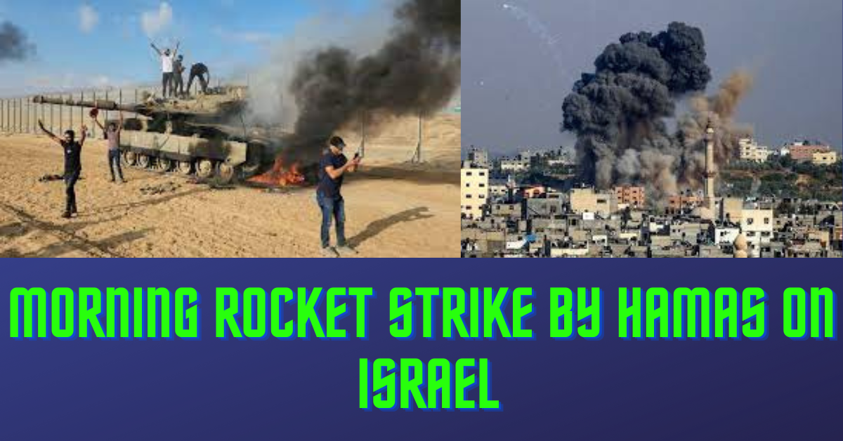 Pictures From The Morning Rocket Strike By Hamas On Israel